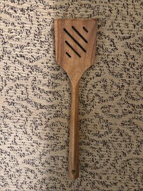Good Cook Wooden Slotted Spatula - Brown